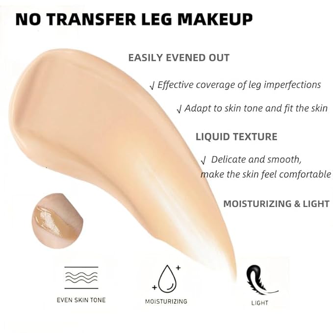Leg Makeup Waterproof No Transfer - Leg Makeup Golw, 2)