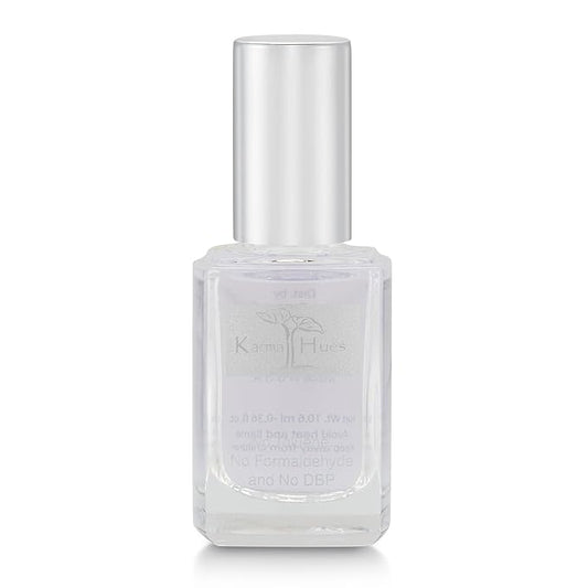 karma organic Base Coat and Top Coat 2 in 1 Nail Polish, Dip Powder & Polygel Base activator, Long Lasting Clear Nail Enamel, Nail Polish Strengthener - (0.43 FL oz)
