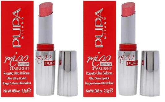 Pupa Milano Miss Milano Starlight Ultra-Shiny Lipstick - Semi-Transparent Color And Micro Pearls - Balmy Texture - Extraordinary Radiance - Blends Gently On Lips - 705 Divine Diana - 0.88 Oz