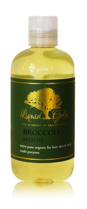 8 Fl.oz Premium Liquid Gold Broccoli Seed Oil Pure & Organic Skin Hair Nails Health