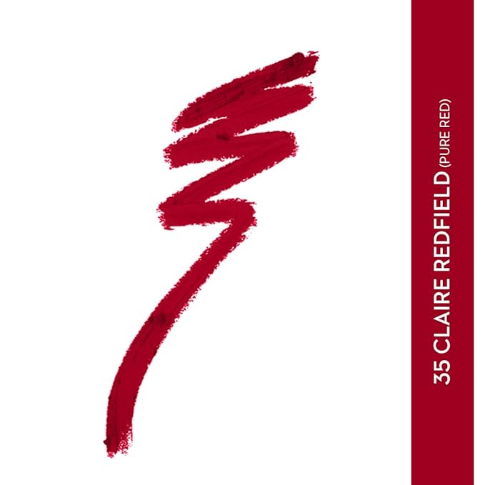 SUGAR Cosmetics Matte As Hell Crayon Lipstick35 Claire Redfield (Pure red) with SharpenerHighly pigmented, Creamy Texture, Long lasting Matte Finish