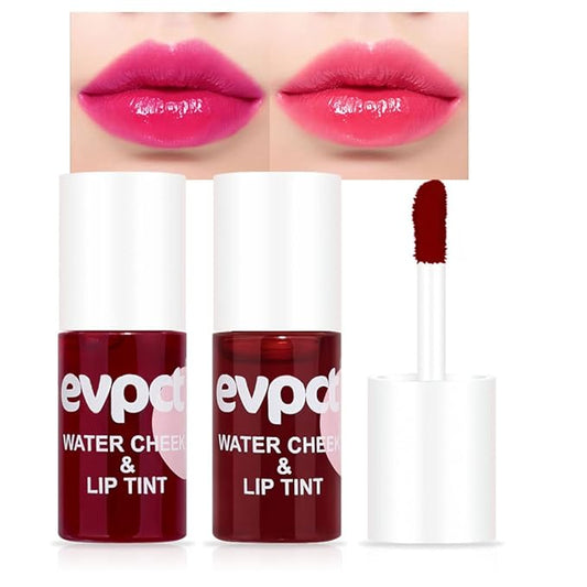 BINGBRUSH 2Pcs Bright Vivid Color Lip Tint With BINGBRUSH