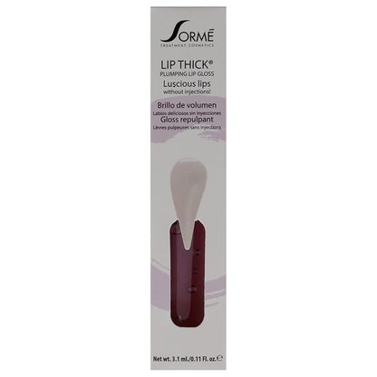 Sorme Cosmetics LipThick Plumping Gloss in Clear | Hydrating Plumping Lip Gloss Enriched with Vitamins and Botanicals | Lip Plumping Gloss with Maxi-Lip Peptides | Cruelty-Free Lip Makeup