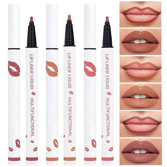 Mocha Nude Matte Lip Tint Stain Pen,Versatile Lip Set,Long