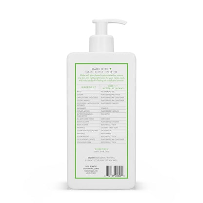 Native Body Lotion Contains Naturally Derived Plant-Based Moisturizers for Women and Men | Restores Dry Skin, Cucumber & Mint, 16.5 fl oz