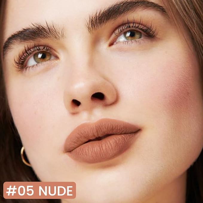 AMY'S DIARY Nude Matte Lip Tint Stain Pen,Versatile Pen,Long