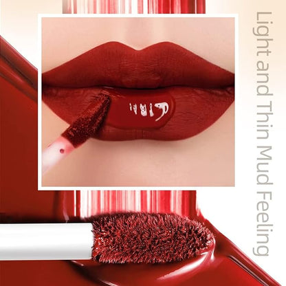 12PCS Matte Liquid Lipstick Set Non-Stick Cup and Not Fade Pigmented Lipstick Long-Lasting Waterproof Velvet Lipgloss Kit Makeup Gift for Girls and Women (Set 01)