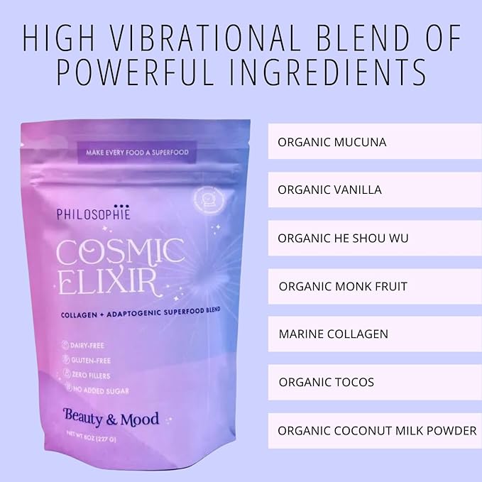 Philosophie Cosmic Elixir & Butterfly Boost Bundle - Superfood Powder Blends - All Natural Plant-Based 2pack