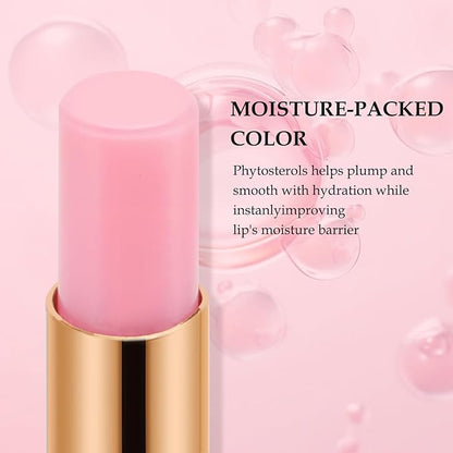 Hydrating Lipstick Color Changing，Moisturizing Lip Balm,Lip Care Products Dry Lips Long-Lasting Fruit Flavoured Lipstick