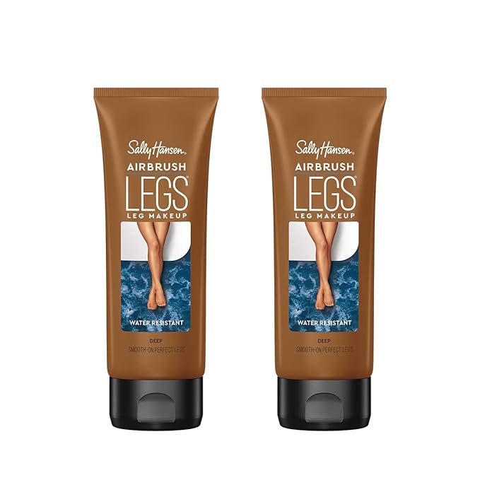 Sally Hansen Airbrush Legs, Leg Makeup Lotion, Deep 4 Oz, Pack of 2