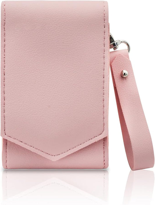 Makeup Lipstick Case, Pu Leather Lipstick Pouch With Magnetic