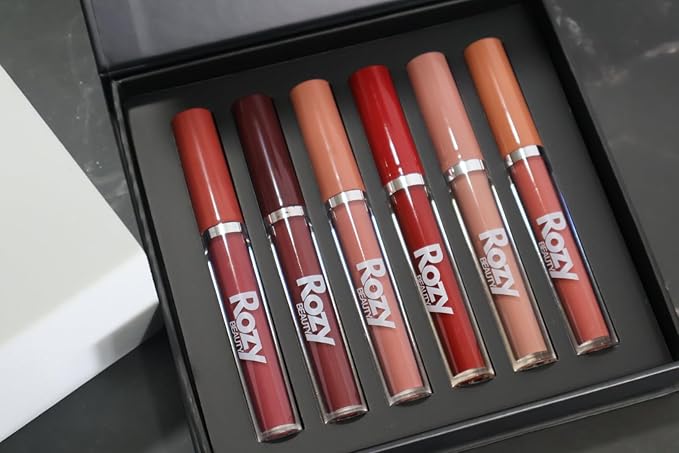 6-Piece Matte Liquid Lipstick Set - Long-Lasting, Highly Long-Lasting,
