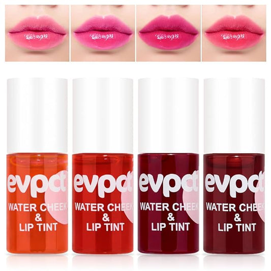BINGBRUSH 4Pcs Bright Vivid Color Lip Tint With BINGBRUSH