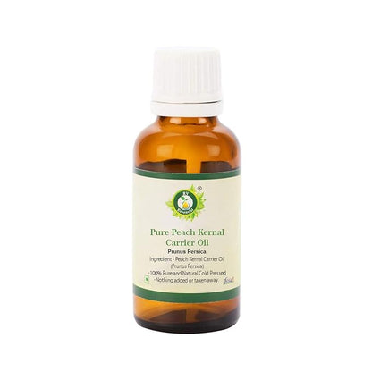 Peach Kernal Oil | Prunus Persica | Peach Kernel Oil | for Skin | for Hair | for Body | for Diffuser | 100% Pure Natural | Cold Pressed | 10ml | 0.338oz by R V Essential