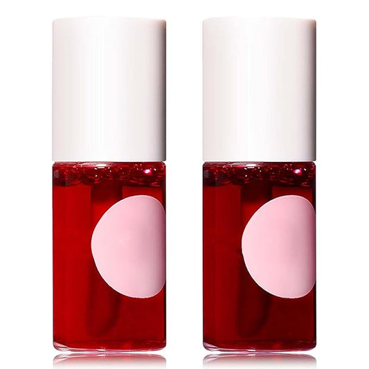 2Pcs Lip Tint Stain Set,Lip Stain Long Lasting Long
