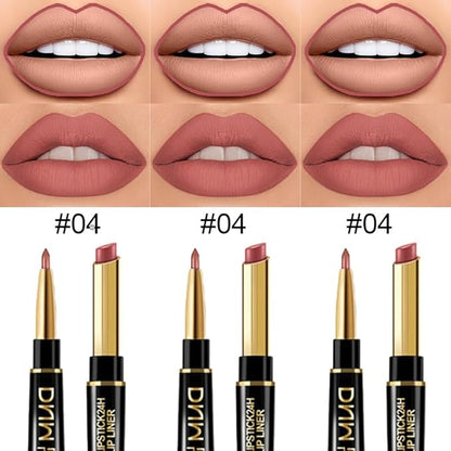 evpct 3Pcs Dusty Antique Rose Lip Liner and Lip