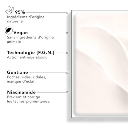 Lierac Eye Cream - Dark Circles Under Eye Treatment - Reduces puffiness and bags - Regard Absolu - 15ml
