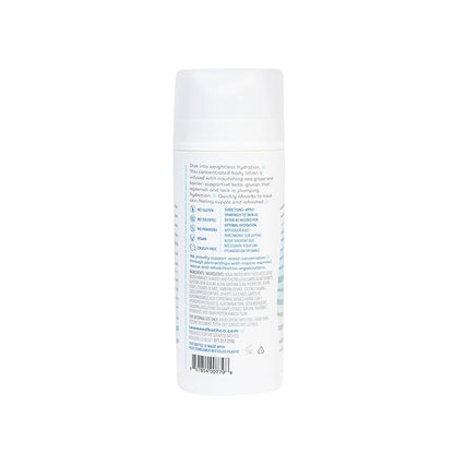 Seaweed Bath Co. Melt-in Water Lotion, Mediterranean Blue Tansy Scent, 4 Ounce, Sustainably Harvested Seaweed, Sea Grape, Beta-Glucan
