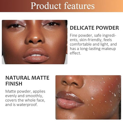 Pressed Matte Face Powder Makeup & Setting Powder 10g