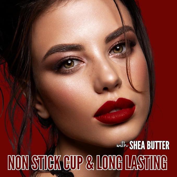 Mynena Red Long-Lasting Matte Liquid Lipstick Intense Color Smudge-Proof & Waterproof Comfortable Hydrating Shea Butter Vegan & Cruelty-Free | Elle