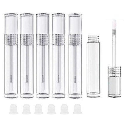 6Pcs 5ml DIY Lip Gloss Tube with Brush 5ml
