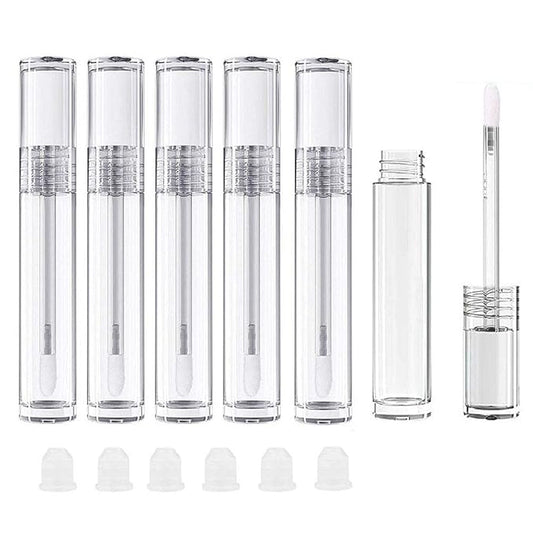 6Pcs 5ml DIY Lip Gloss Tube with Brush 5ml