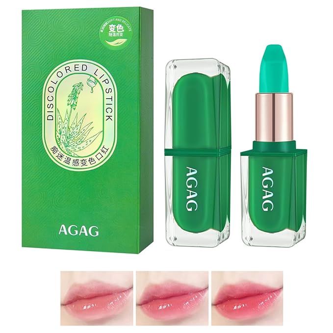 Aloe Vera Lipstick Color Changing Lipstick Moisturizing, Plumping, Changing