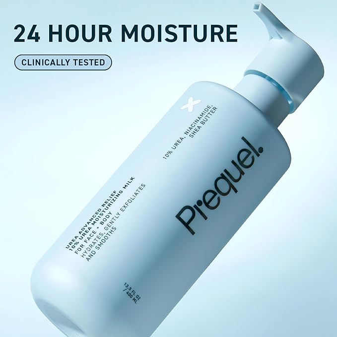 Skin Urea Advanced Relief Moisturizing Milk, 10% Urea Lotion for Face and Body. 2-Pack Unscented, Hydrating Cream for Extremely Dry Skin. Soothing for Sensitive Skin. 13.5oz (ea) Pump Bottle