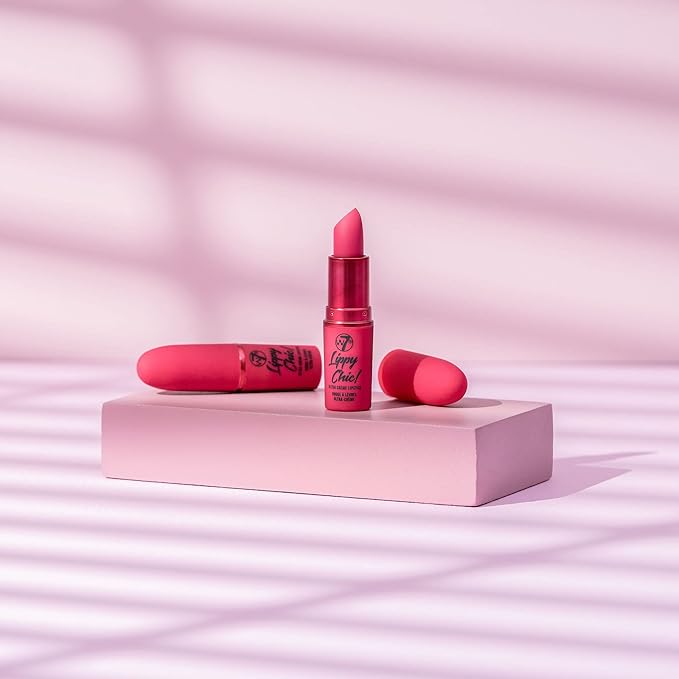 W7 Lippy Chic Ultra Creme Lipstick - 2Pcs Pigmented,