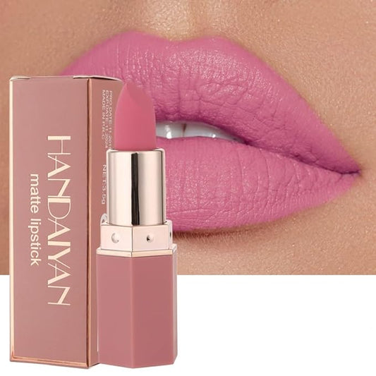 6-Color Matte Moisturizing Non-stick Cup Matte Lipstick, Long-Lasting Moisturizing
