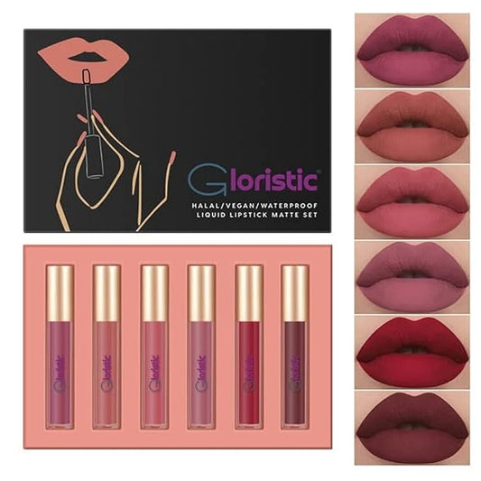 Gloristic | Waterproof | 6pcs Liquid Matte Lipstick Gloristic