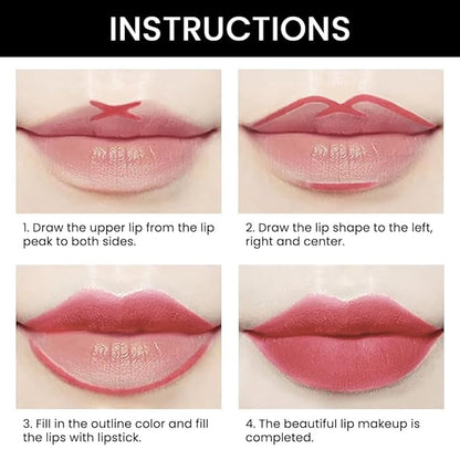 evpct 1Pcs Nude Pink Velvet Matte Lip Line