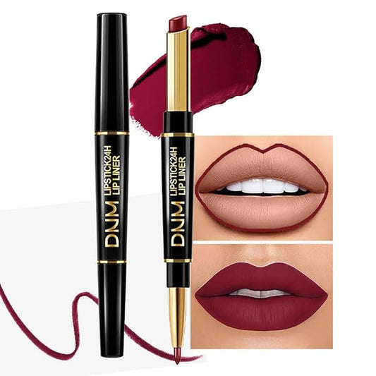 evpct 1Pcs Dark Wine Red Lip Liner and Lip