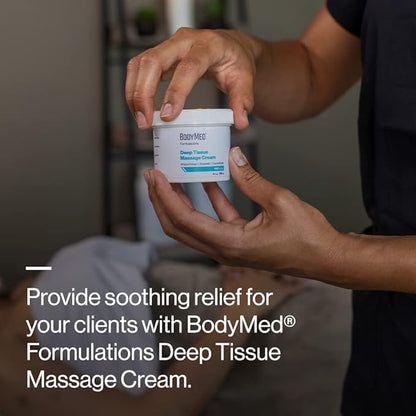 BodyMed Formulations Deep Tissue Massage Cream, 1 gal. – Fragrance-Free, All-Natural Lotion for Massage Therapy – Leaping Bunny Certified – with Arnica Extract & Jojoba – Non-Staining, & Paraben Free
