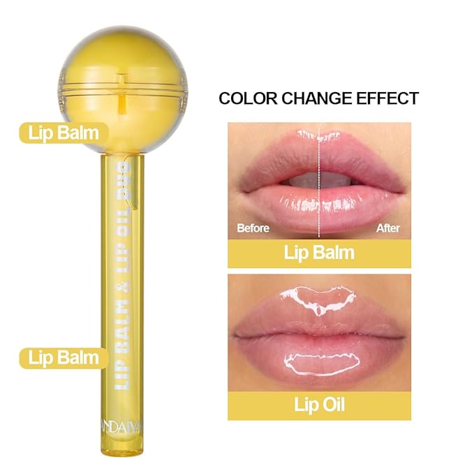 Tinted Lip Balm Lollipop Lip Gloss, (Yellow)