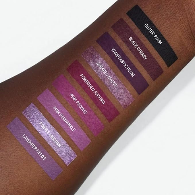 Aromi Violet Plum Liquid Lipstick, Dark Purple Lip Color, Vegan and Cruelty-free, Long-lasting and Smudge Proof Lipstick, Handmade (Vamptastic Plum)