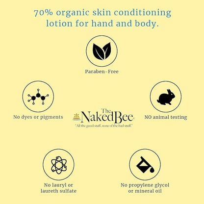 The Naked Bee Coconut & Honey Moisturizing Hand & Body Lotion 6.7oz + Jasmine & Honey Moisturizing Hand & Body Lotion 8oz