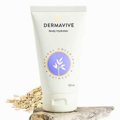 Oatmeal Body Hydrator – Colloidal Oatmeal Moisturizing Oil for Dry, Flaky & Sensitive Skin – Nourishing After-Shower Body Oil for Kids, Teens & Adults – 120ml (4.05 fl oz)