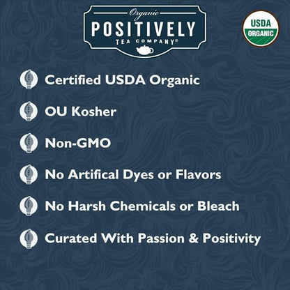 Organic Positively Tea Company, Assam Black Tea Bags, 20 Count