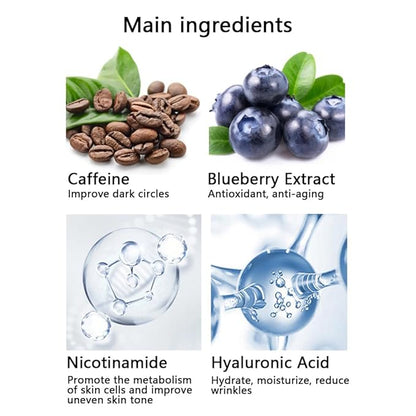 Professional Caffeine Eye Masks, Under Eye Patches for Puffy Eyes, Eye Masks for Dark Circle, Wrinkles and Fine Lines, Rejuvenating and Refreshing Eye Masks with Caffeine