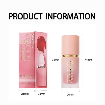 AKARY Mousse Liquid Blush, Soft Cream Makeup Blush, Tint(04#Swipe Rignt)
