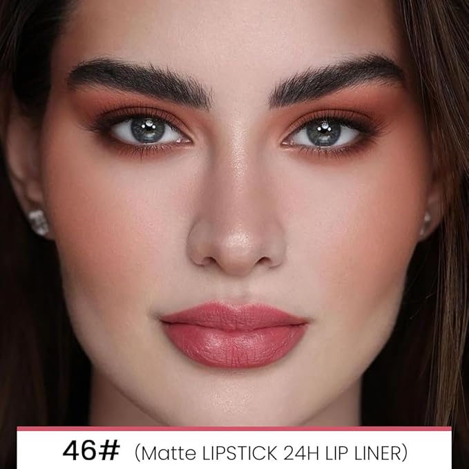 evpct 1Pcs Nude Pink Velvet Matte Lip Line