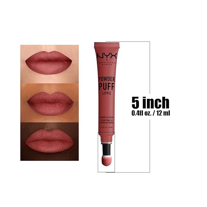 Powder Puff Lippie Lip Cream Makeup Lipstick Paint Net Wt 0.4 fl oz / 12 ml Free ZipBag (PPL08 : BEST BUDS)