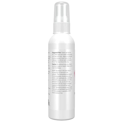 NOW Foods Solutions Rosewater Rejuvenating Mist, Hydration and Rejuvenation Spray for All Skin and Hair Types, 4-Ounce