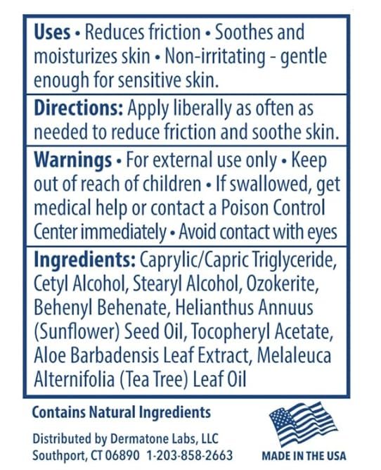 DERMATONE Anti-Chafe Body Stick - Moisturizing,
