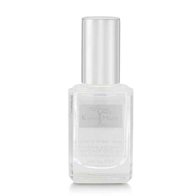 karma organic Gel Top Coat Nail Polish 0.43 FL oz, UV Shine Finish Quick Dry, No Wipe Nail Lacquer, Long Lasting No Chip Top Coat