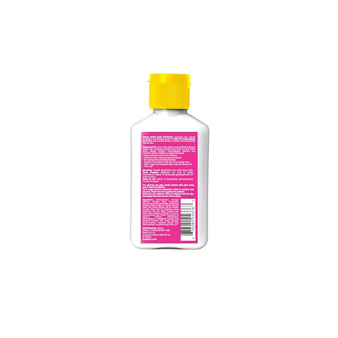 Hempz Mini Sugared Banana & Vanilla Blossom Body Lotion, Ultra Hydrating Moisturizer for men and women, 2.25 oz
