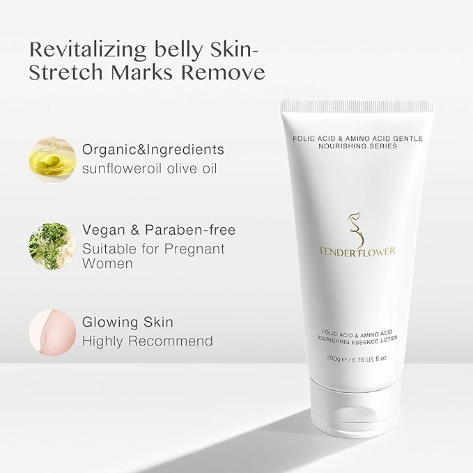 Body Lotion with Folic Acid,Stretch marks Moisturizing