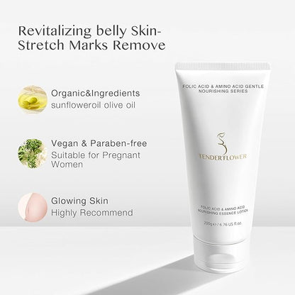 Body Lotion with Folic Acid,Stretch marks Moisturizing