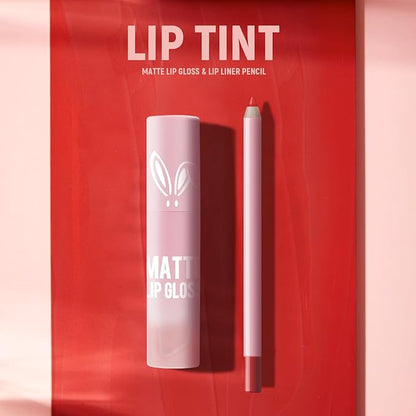 VIOLA HOUSE Lipstick Lip Liner Set, Matt Lipstick Non-Fading,